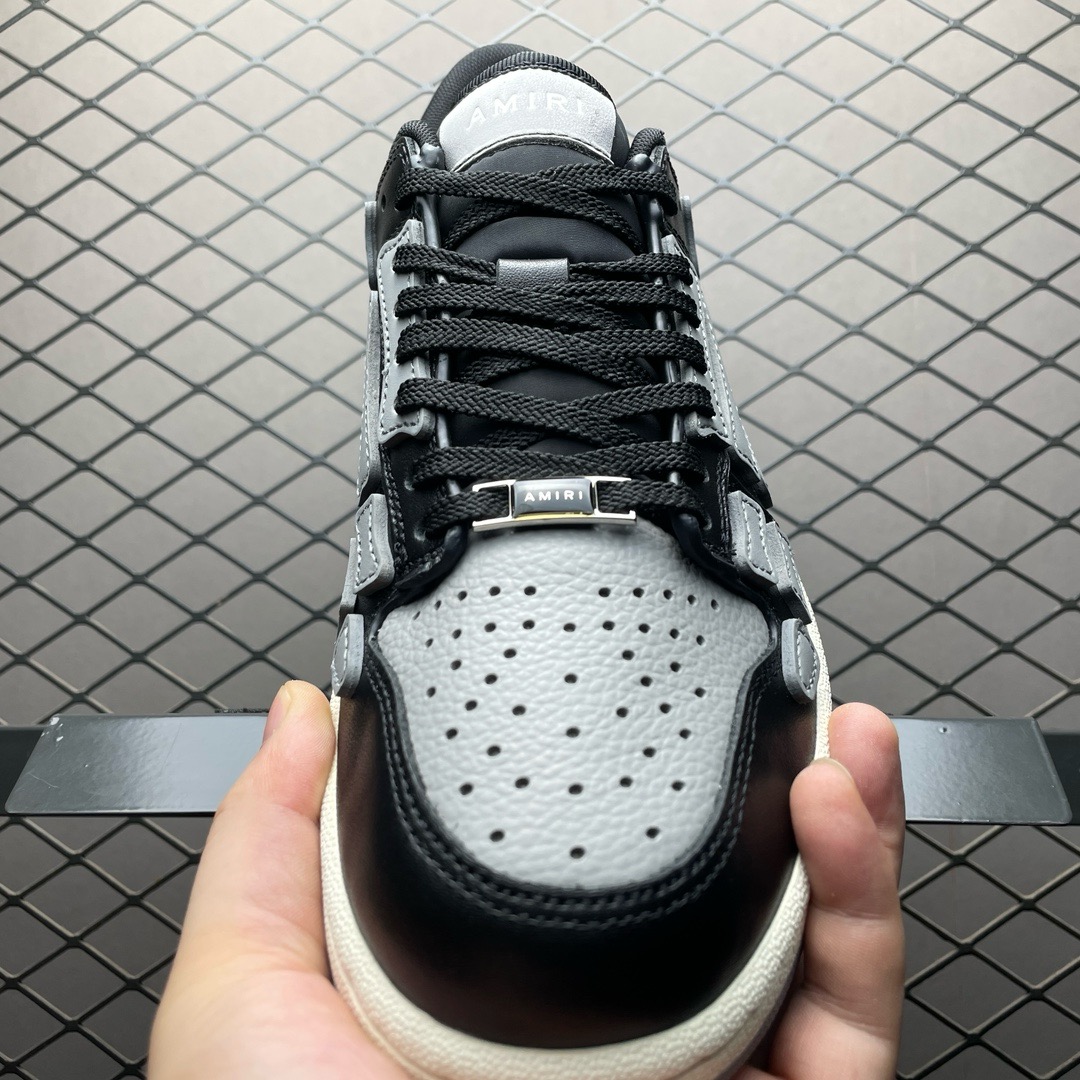 AMIRI Skeleton Skel Low-Top Sneakers Black&Grey