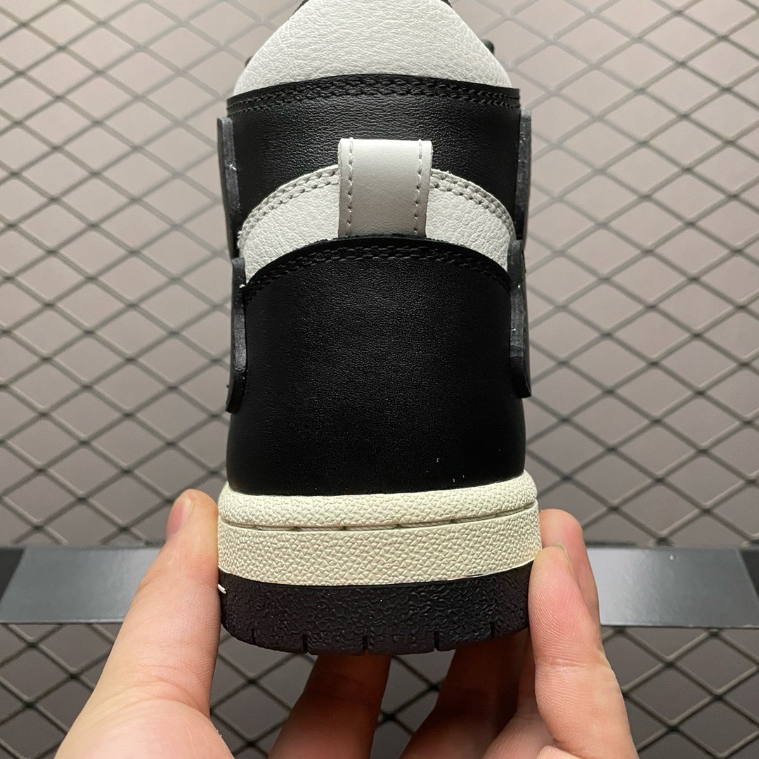 AMIRI Skeleton Skel High-Top Sneakers Black&White
