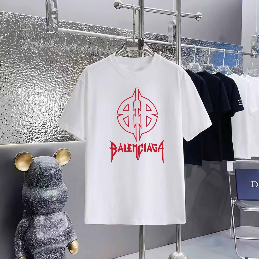 Balenciaga  big Logo round neck Tee