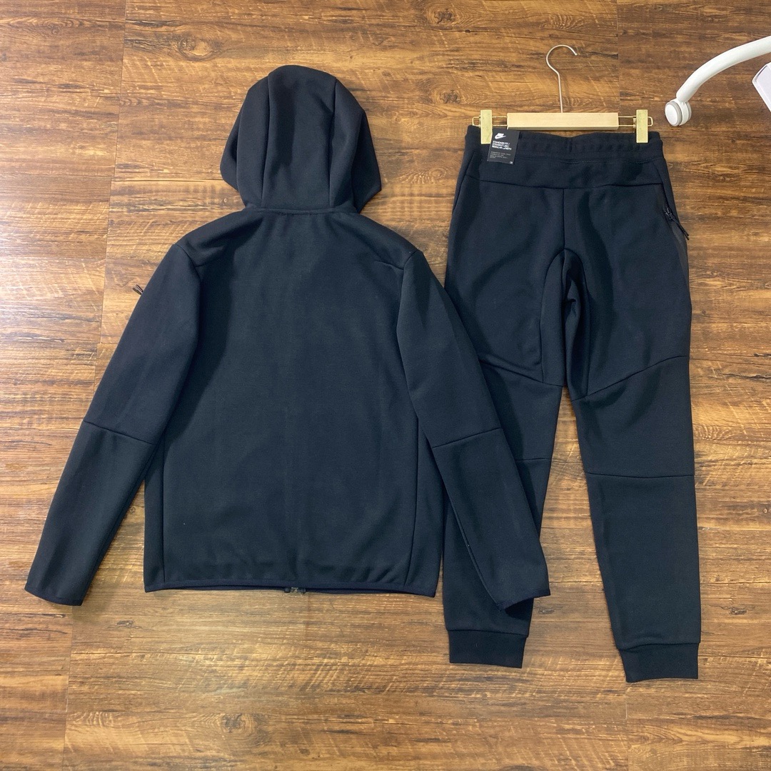 nike tech fleece all black a set