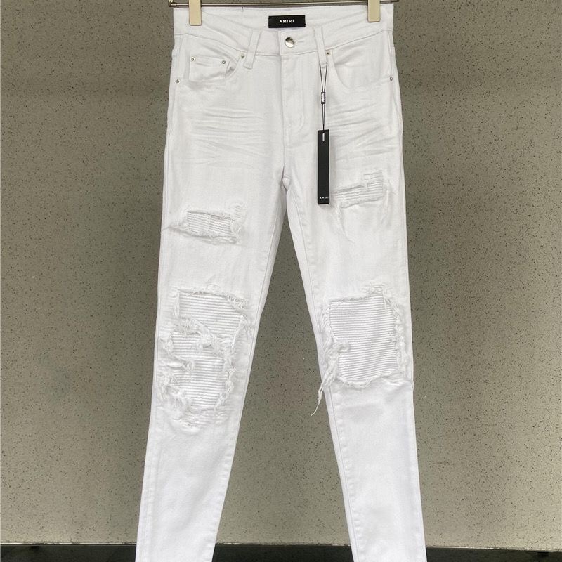amiri white  patch for holes jeans