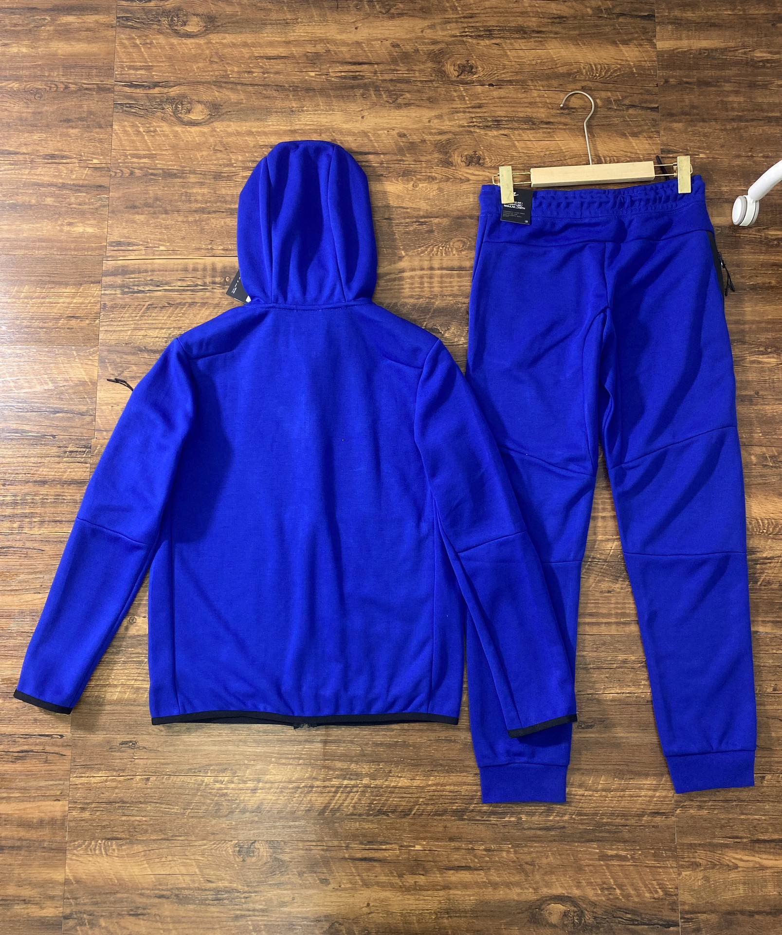 nike tech fleece all blue a set