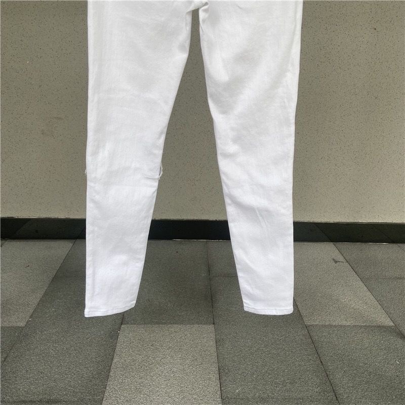 amiri white  patch for holes jeans