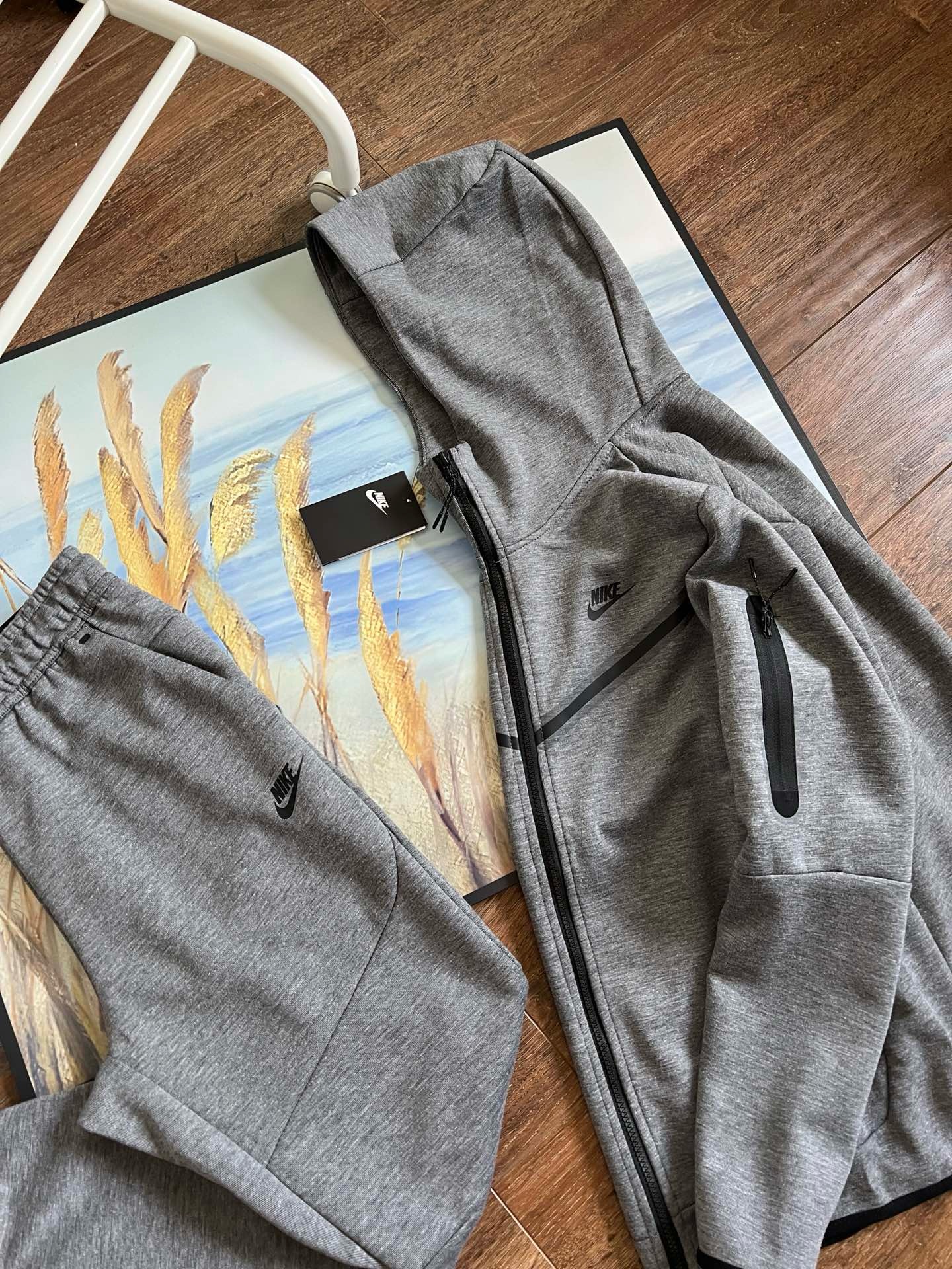 nike tech fleece grey a set