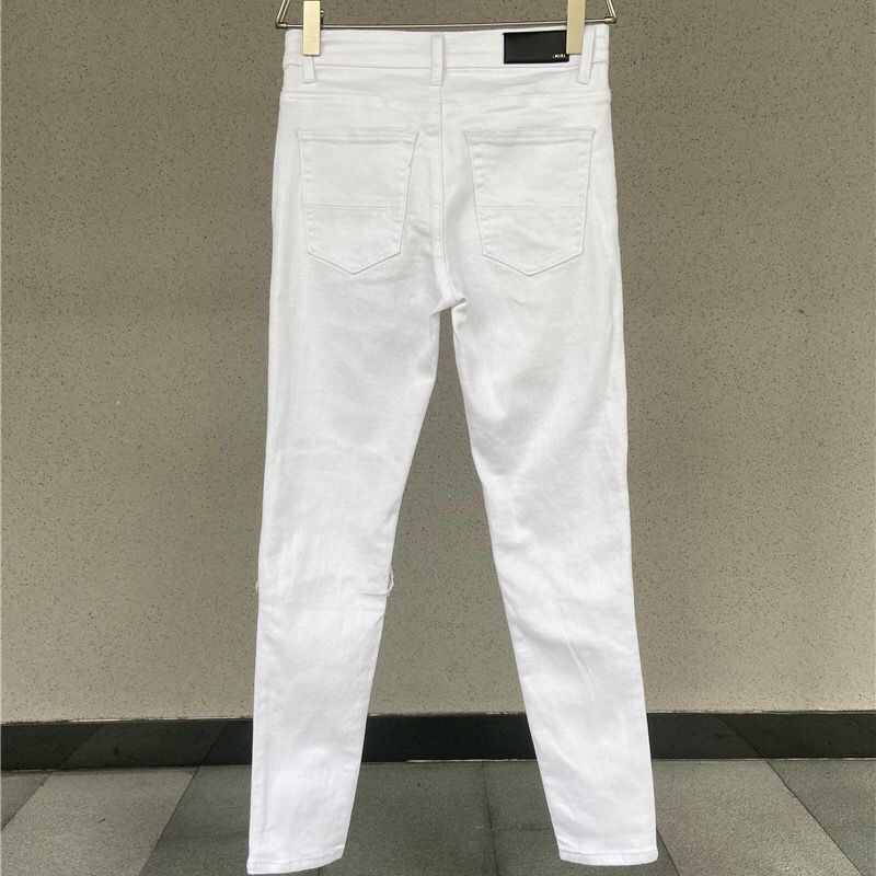 amiri white  patch for holes jeans