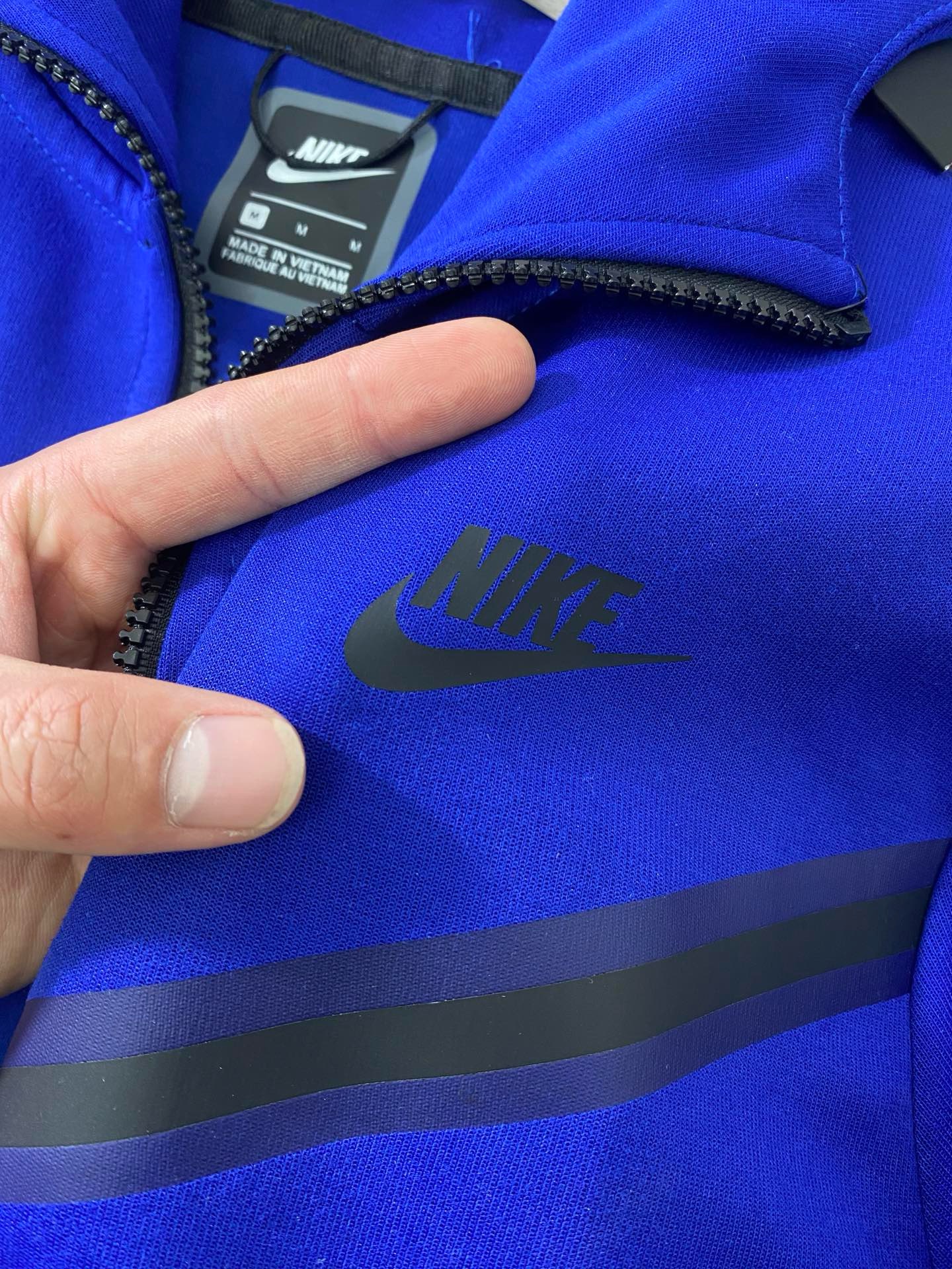 nike tech fleece all blue a set
