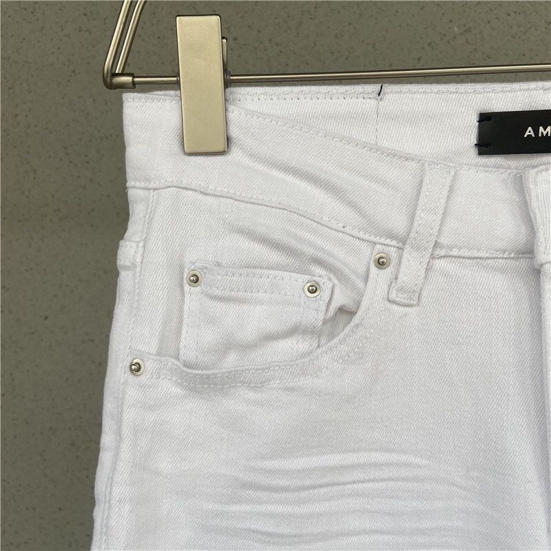 amiri white  patch for holes jeans