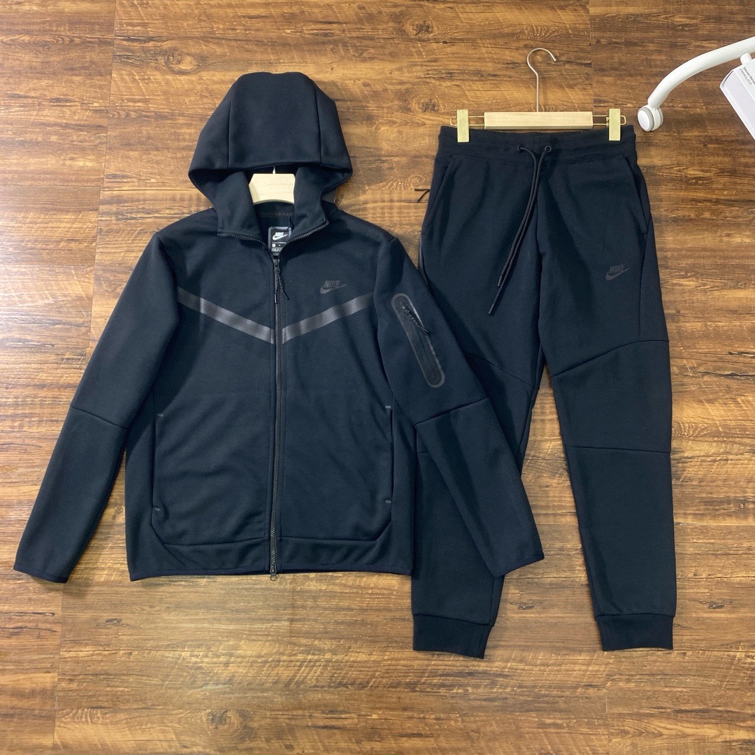 nike tech fleece all black a set