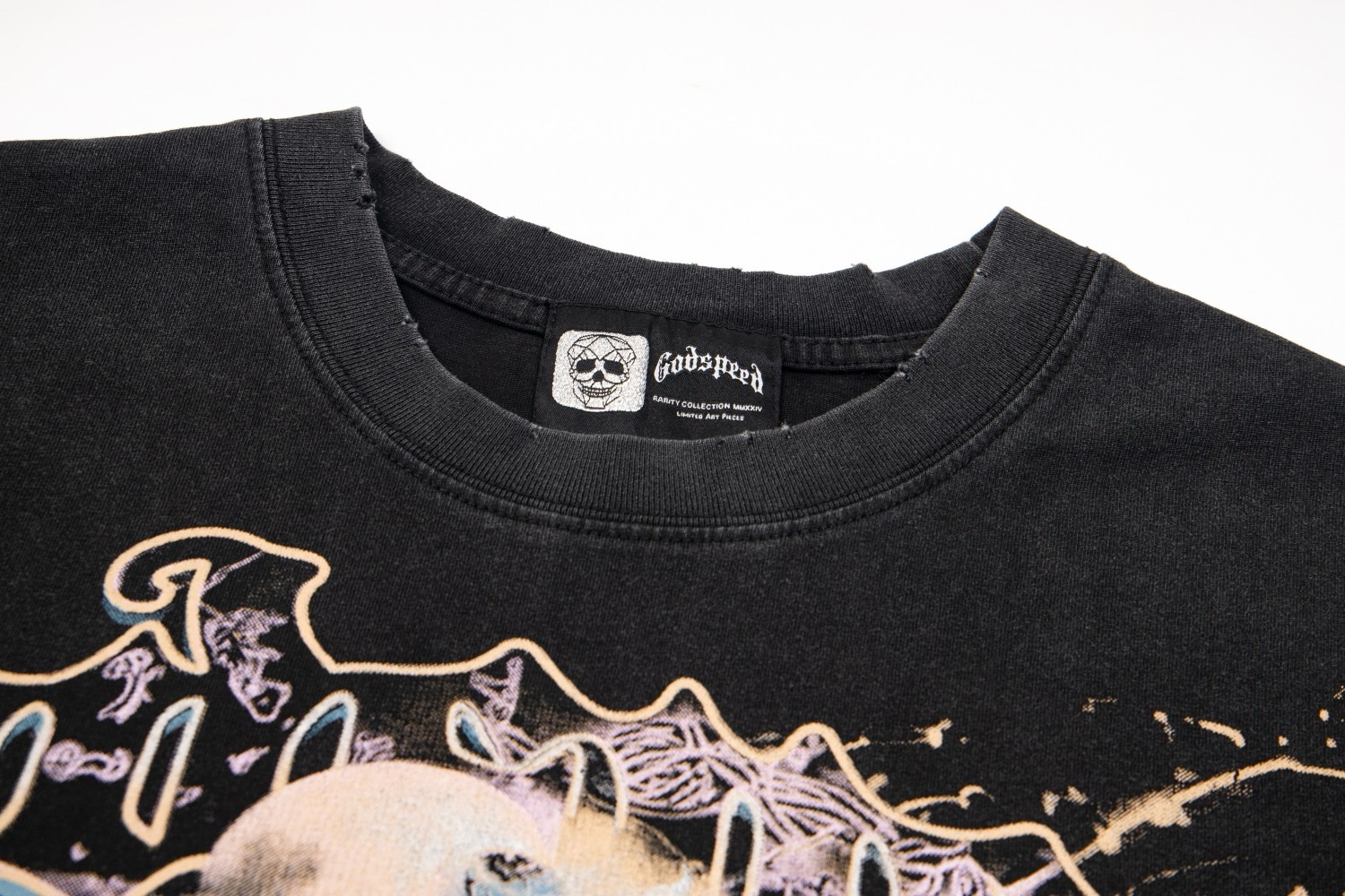 godspeed 25SS washed black tee