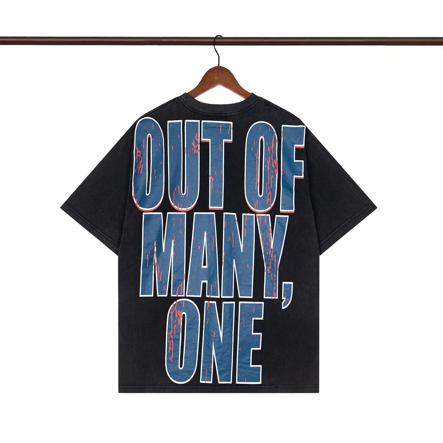 godspeed black and blue letter tee