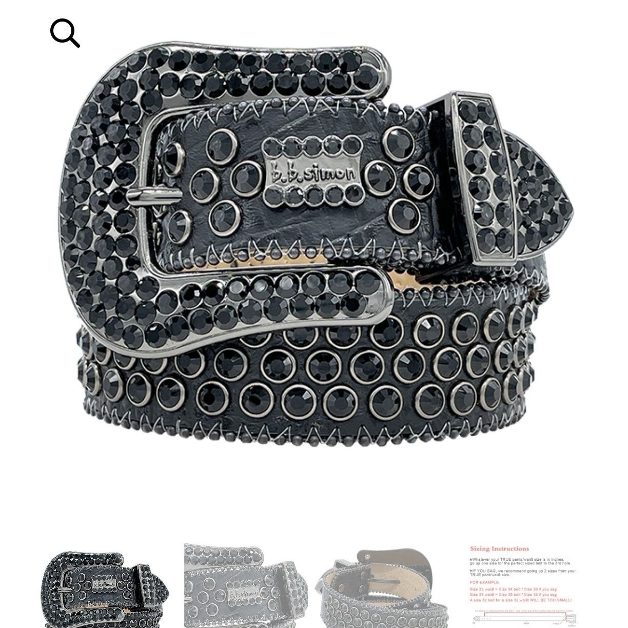 B.B.simon Diamond Belt 11 Colors