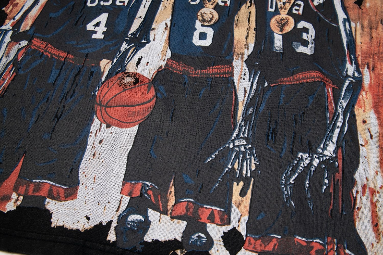 godspeed black and blue letter tee