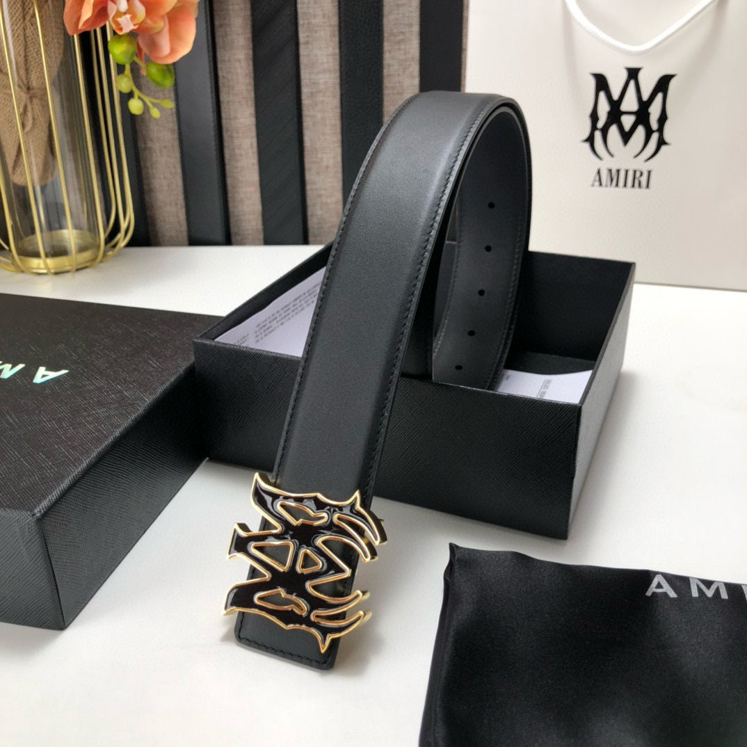 Amiri M logo Belt 4 Styles
