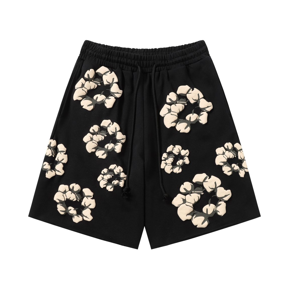 Denim Tear Cotton Flower Puff Logo Shorts 8 Colors