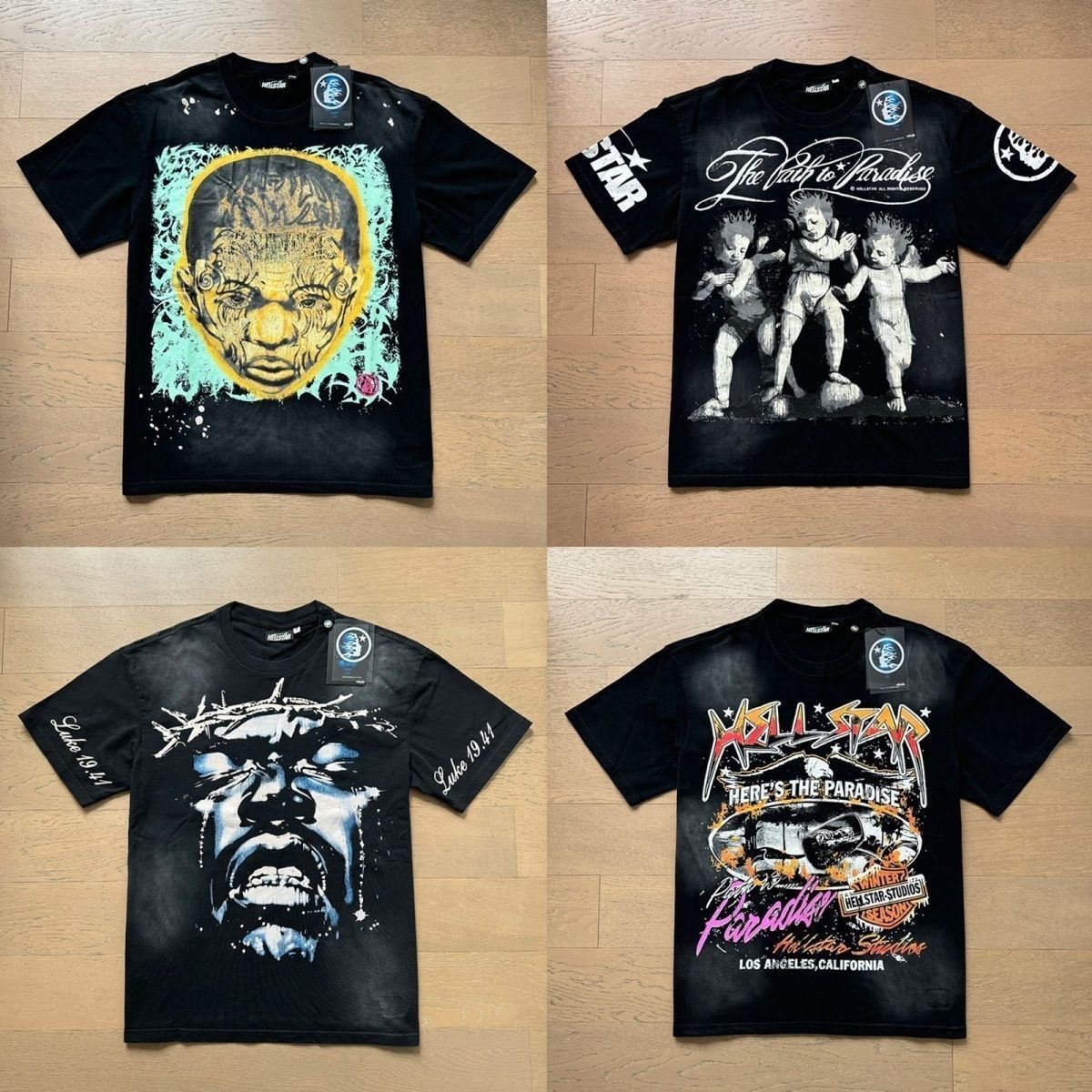 Hellstar Black Tee 4 Styles