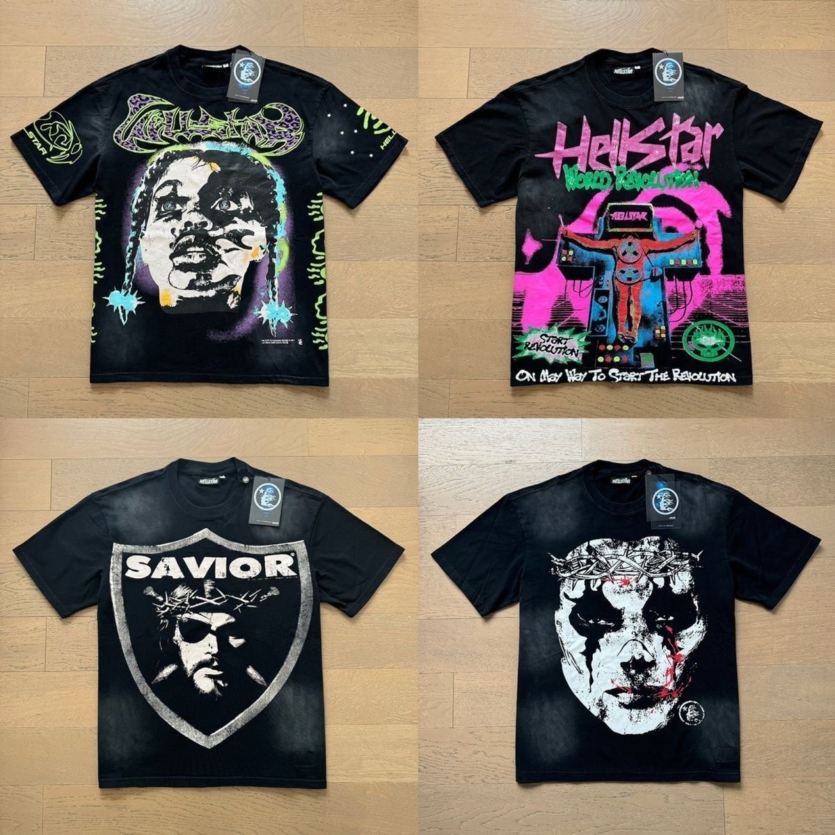 Hellstar Black Tee 4 Styles