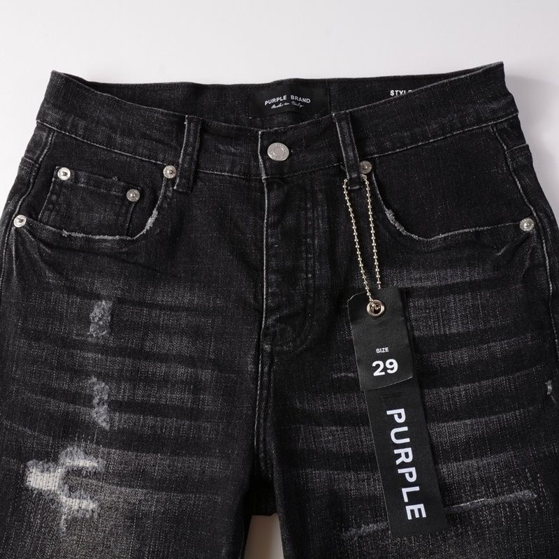 purple washed black high street shorts