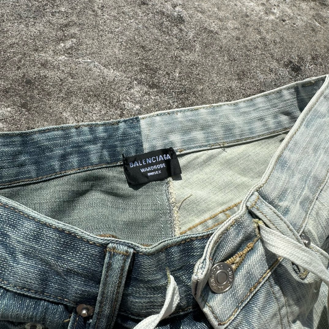 balenciaga composite design jeans