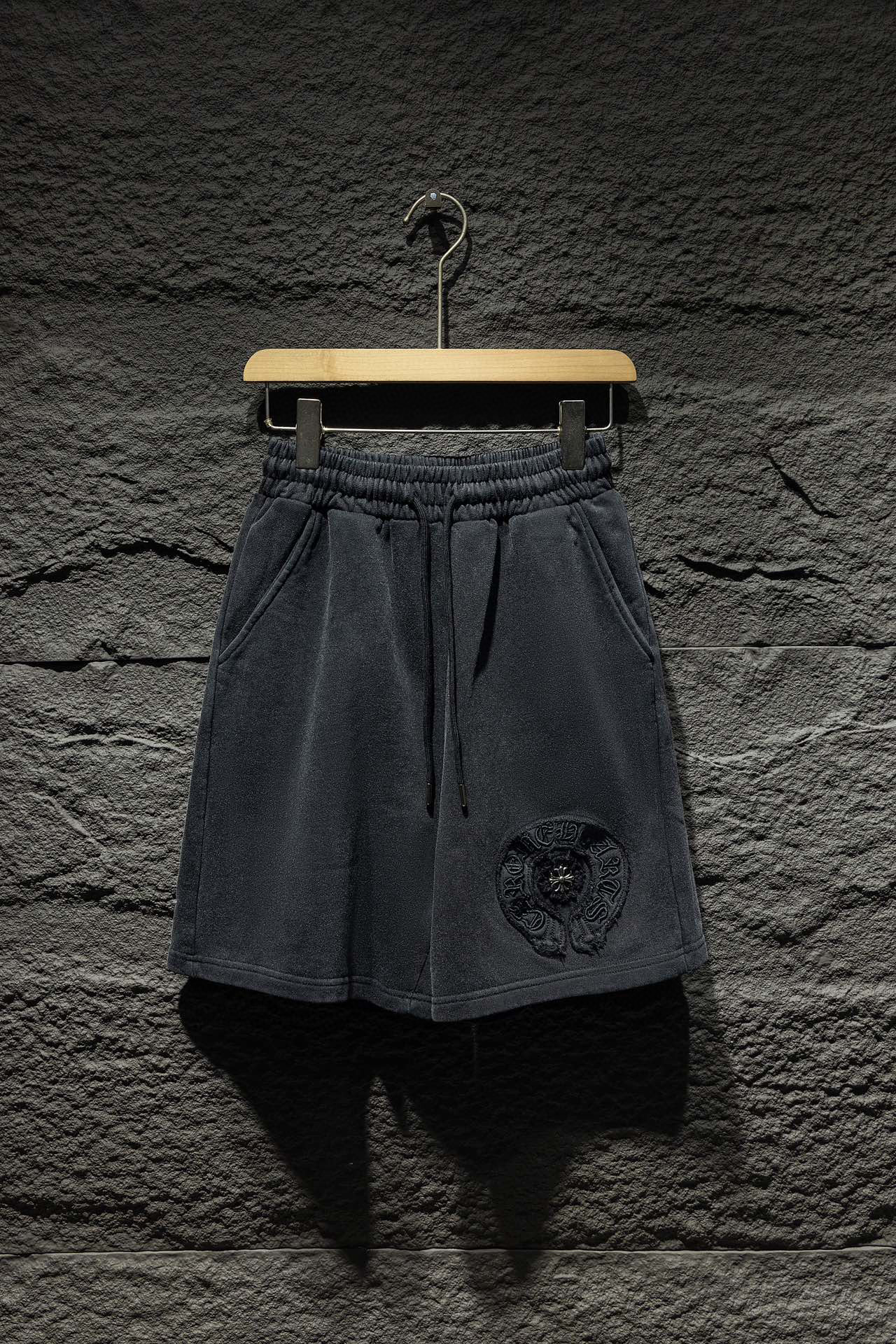 Chrome Heart Applique Logo Shorts