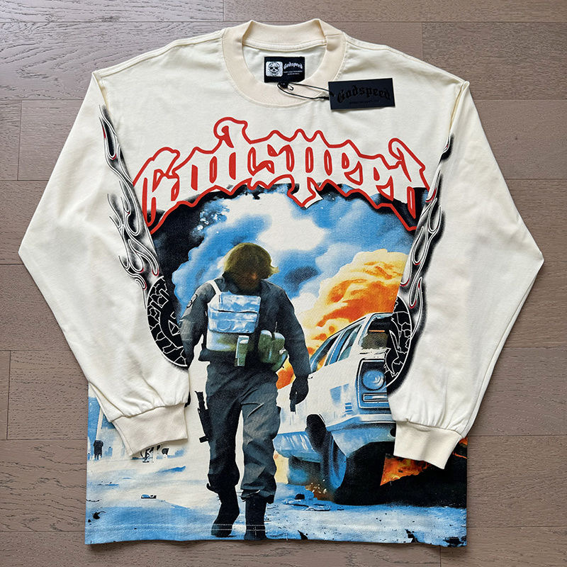 Godspeed Fire Car Long Sleeve 2 Colors