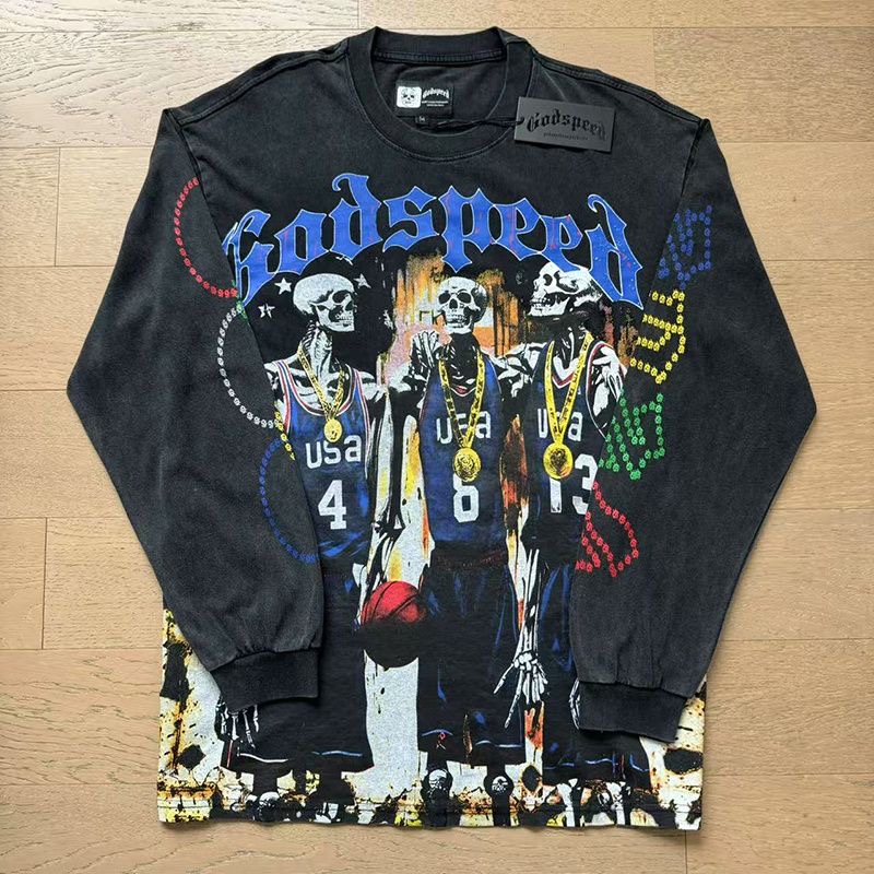 Godspeed 3 Skull Player Long sleeve 2 Colors