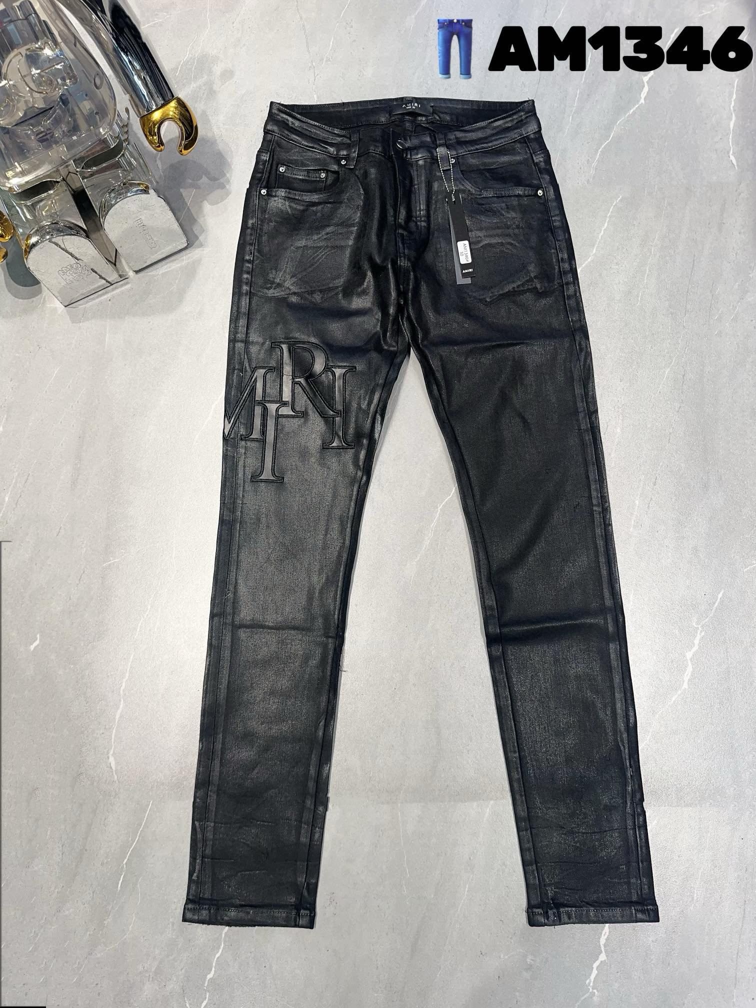 Amiri coating word Logo jeans