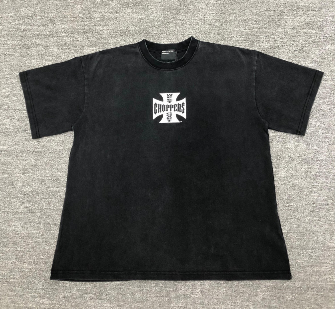 Enfants Riches Déprimés Cross Logo Tee Washed Black