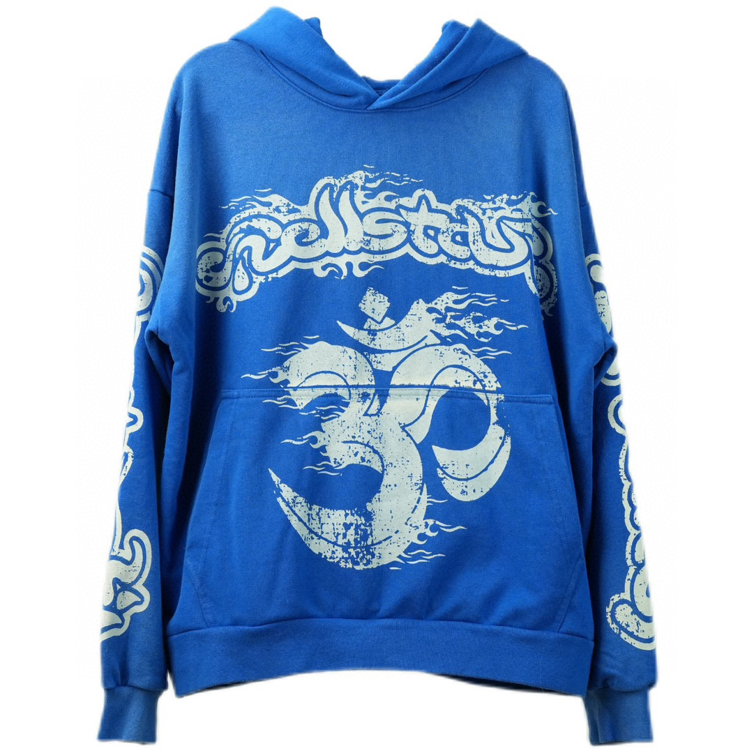 1:1 Best Quality Hellstar 30 Letters Hoodie Blue