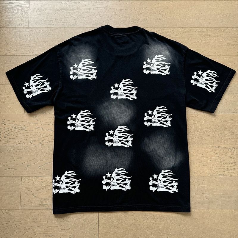 Hellstar Full Skull Logo Print Tee Black