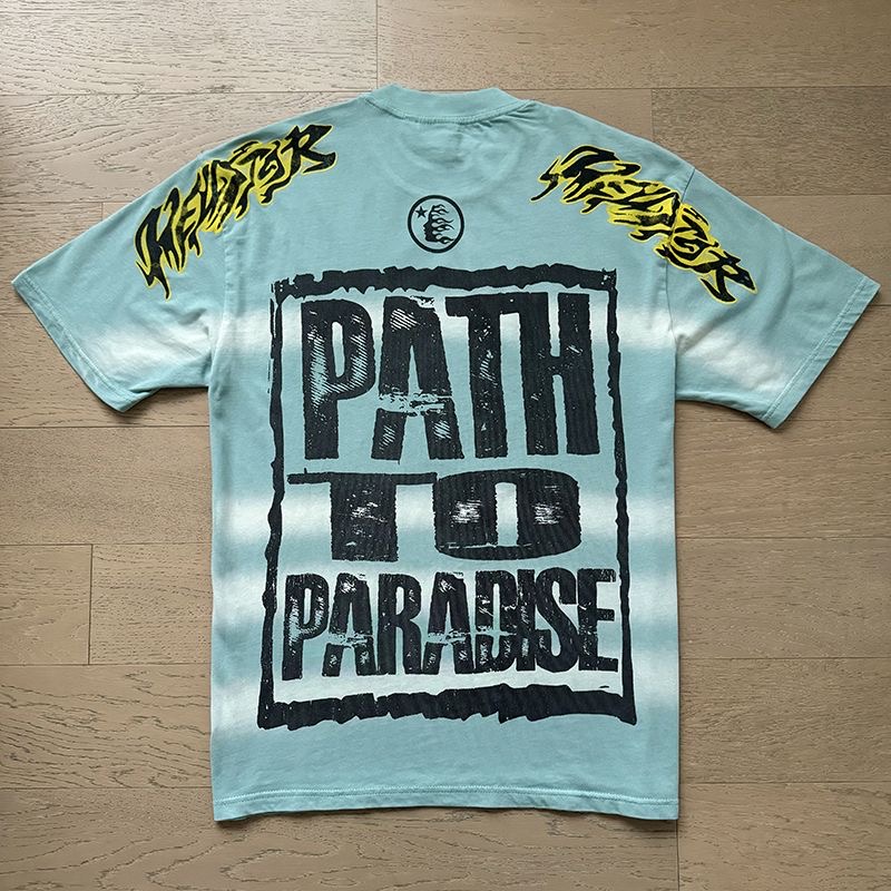 Hellstar Skull Face Tee Lake Blue Color