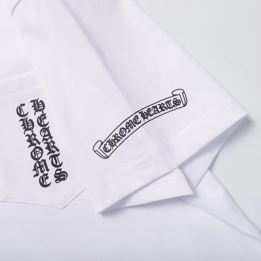 CH new style street cross letter pure cotton tees