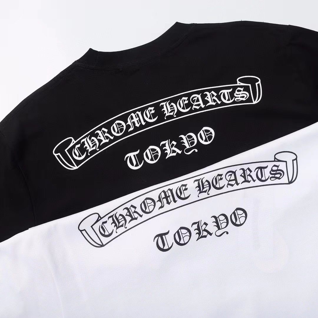 CH new style street cross letter pure cotton tees