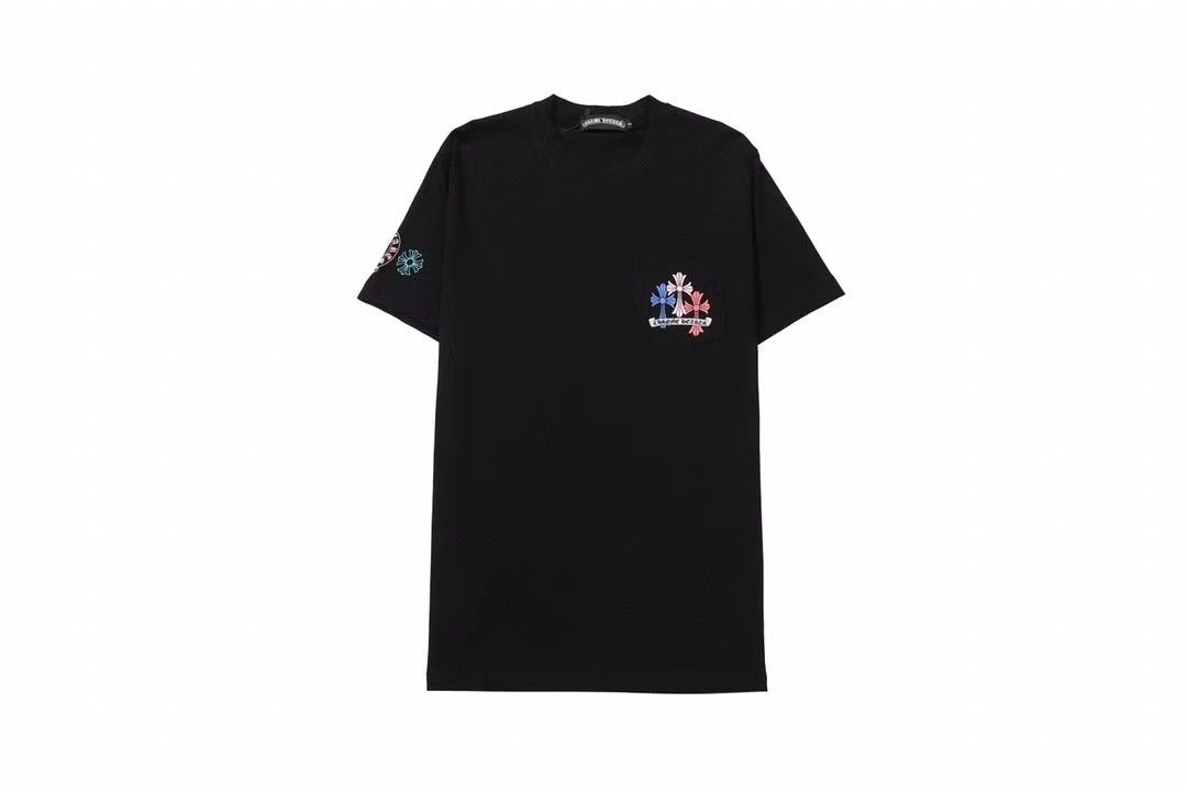 chrome hearts colorful phantom cross-group letter tees