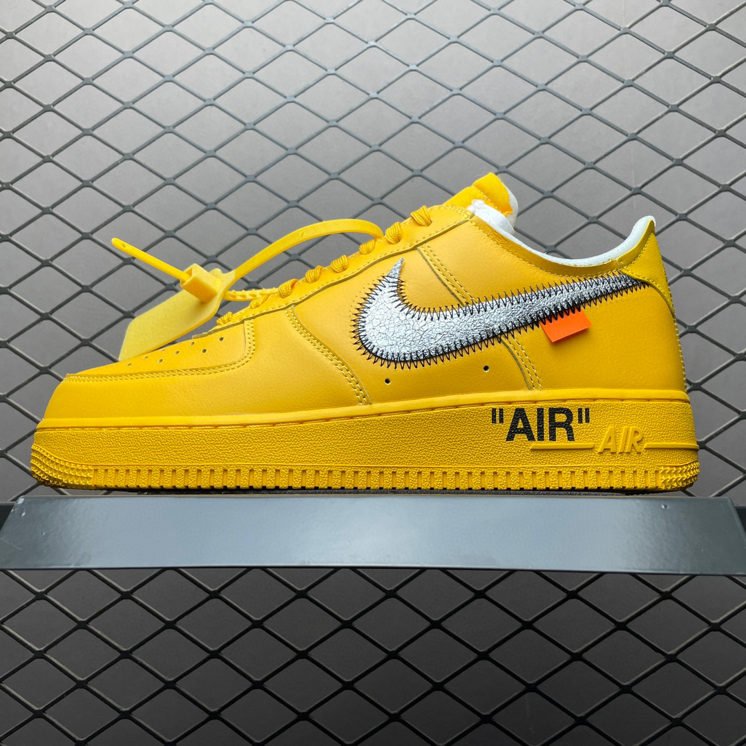 Off White & Air Force 1 Lemonade Shoes Yellow