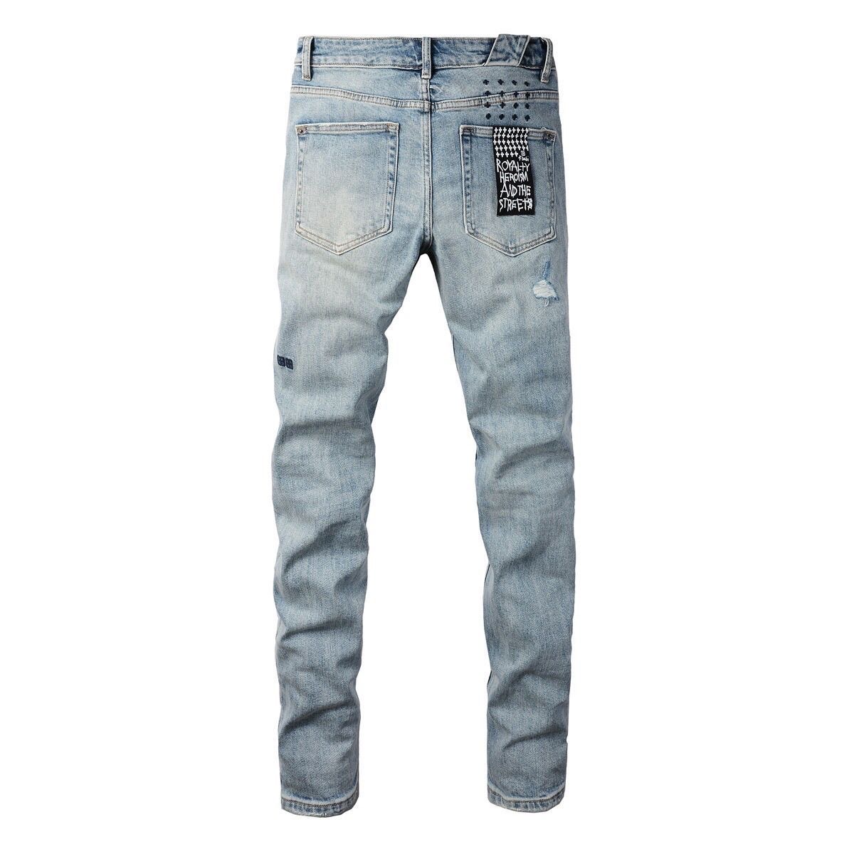 No. 3024 Ksubi Embroidery Logo Jeans Blue