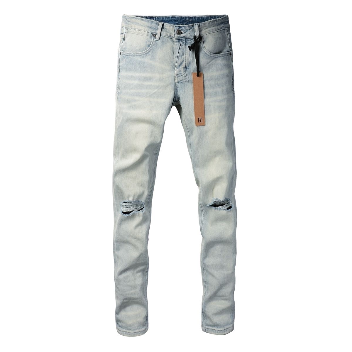 No. 3025 Ksubi Knee Hole Jeans Light Blue Color