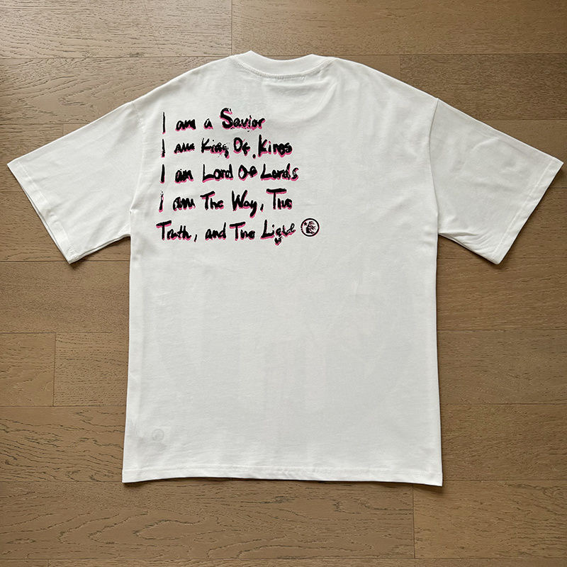 Hellstar Cartoon Jesus Print Tee White