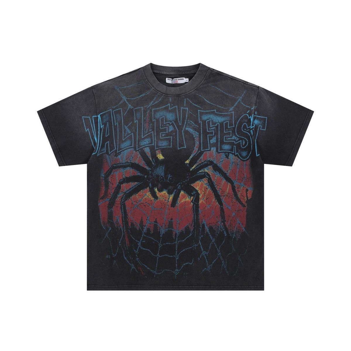 Vale Forever Big Spider Tee Washed Black