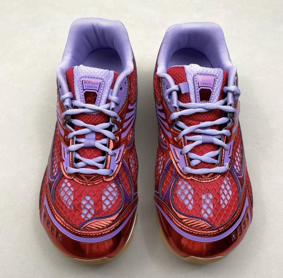 Bottega Veneta Orbit Runner Red Shoes