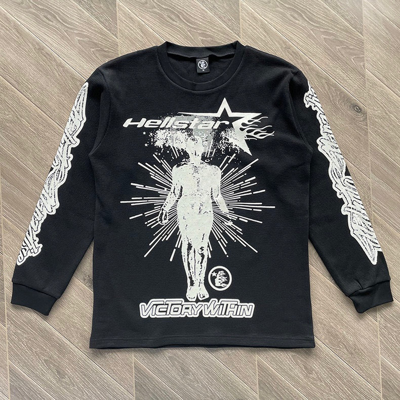 1:1 Best Quality Hellstar Crewneck Black Color