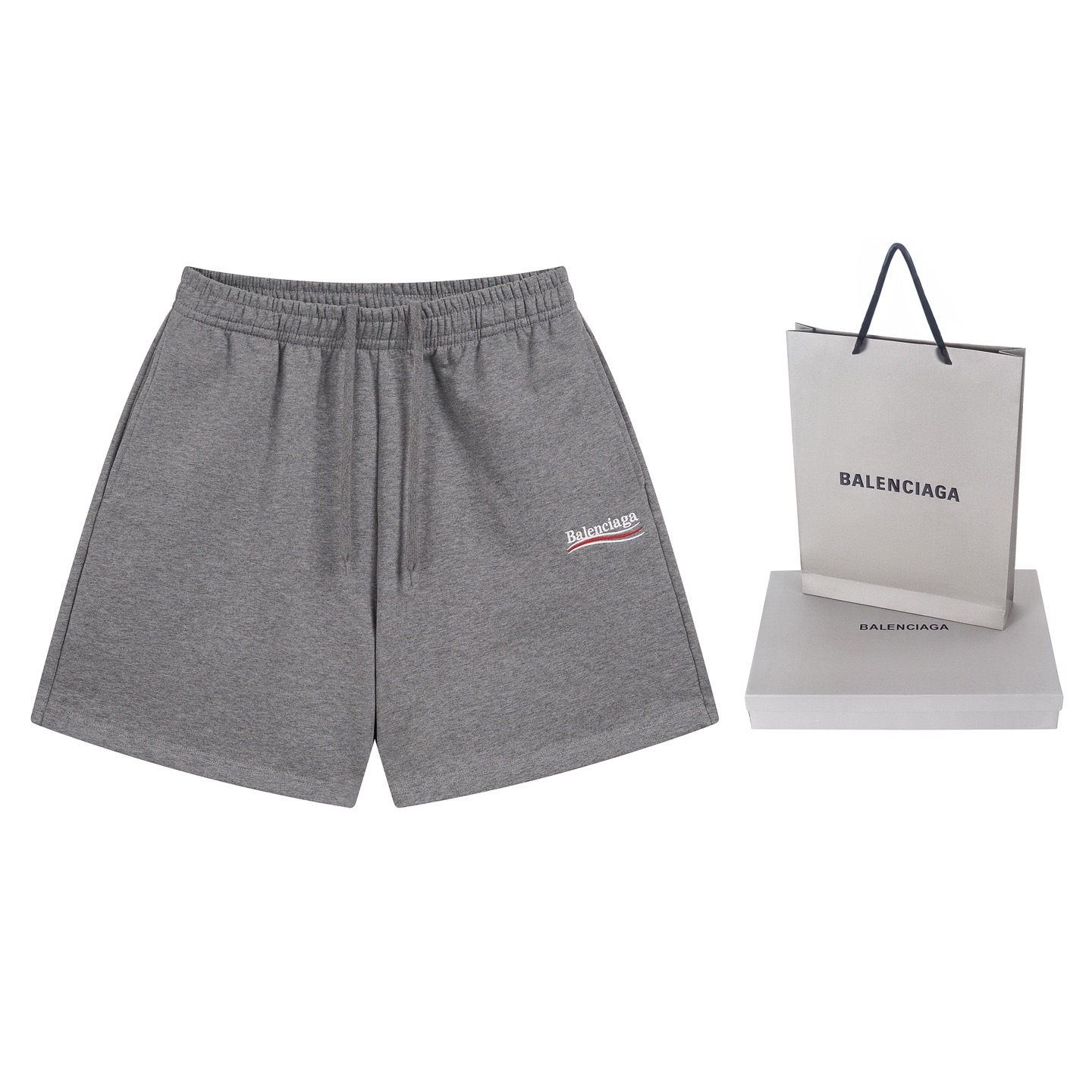Balenciaga classic grey and light grey shorts
