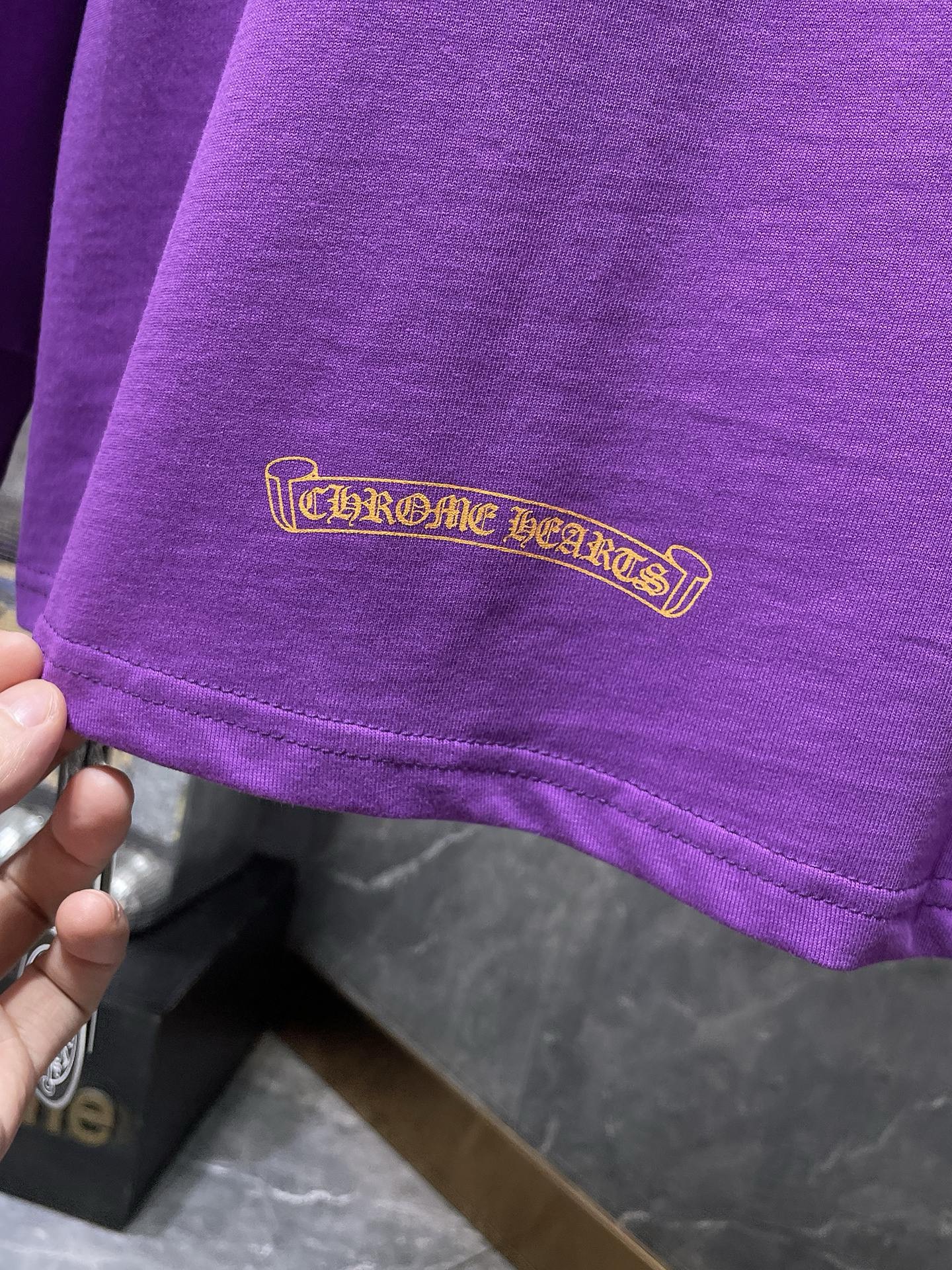 chrome hearts purple long sleeve