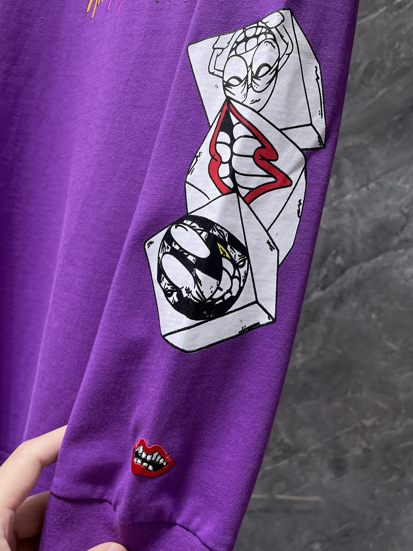 chrome hearts purple long sleeve