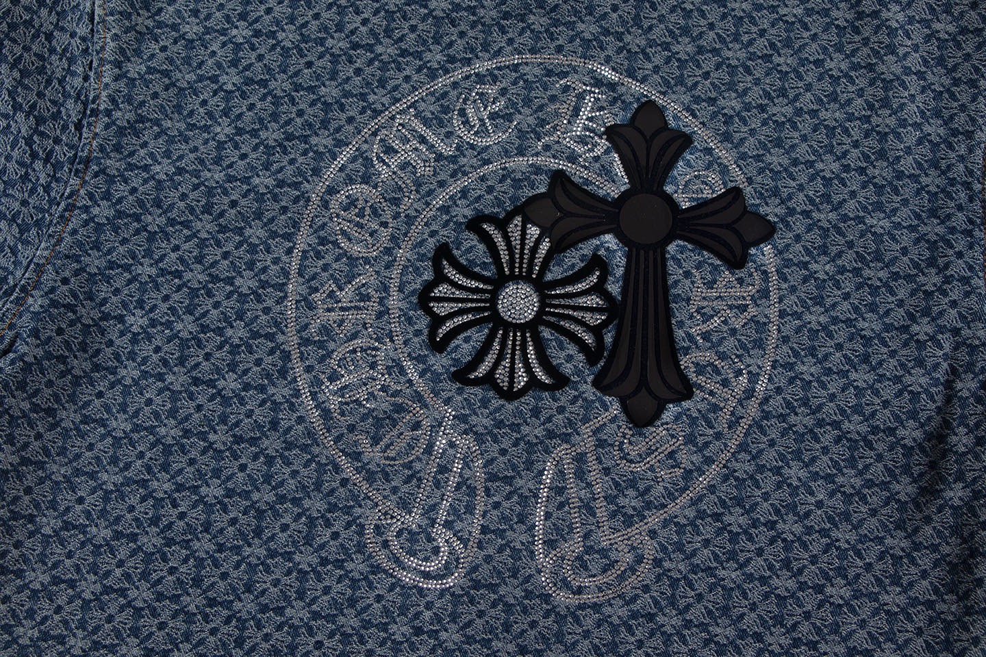 Chrome hearts 2025 jeans tee oversize