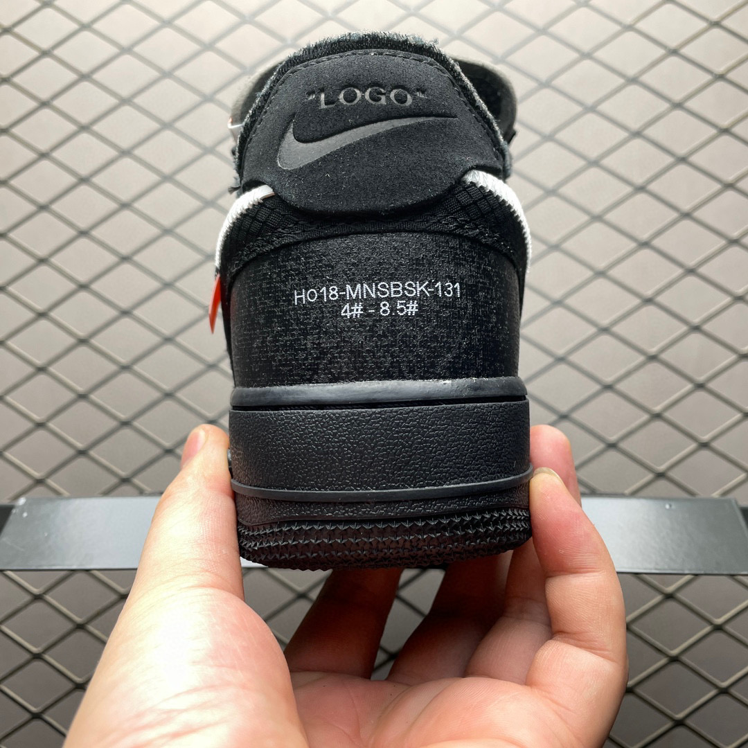 Off White NK Air Force 1 Shoes Black