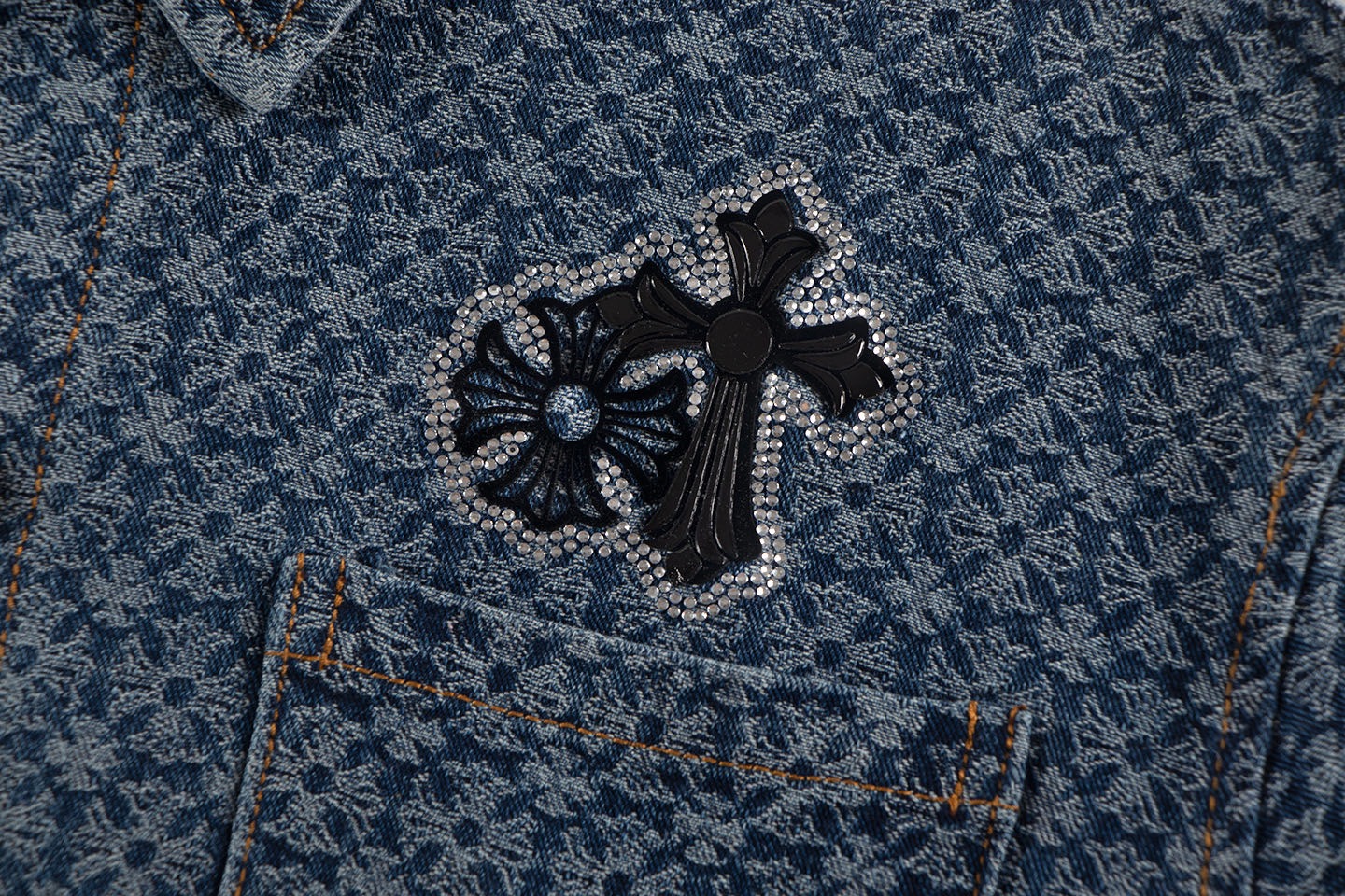 Chrome hearts 2025 jeans tee oversize