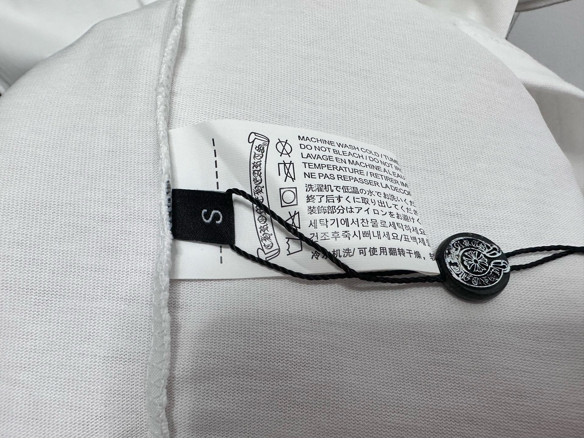 Chrome hearts 25SS officially licensed version black and white tee