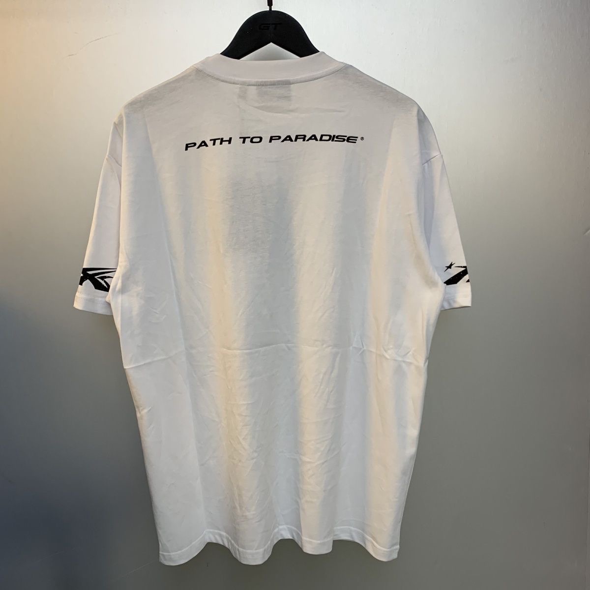 hellstar studios glitterp2p  white  tee