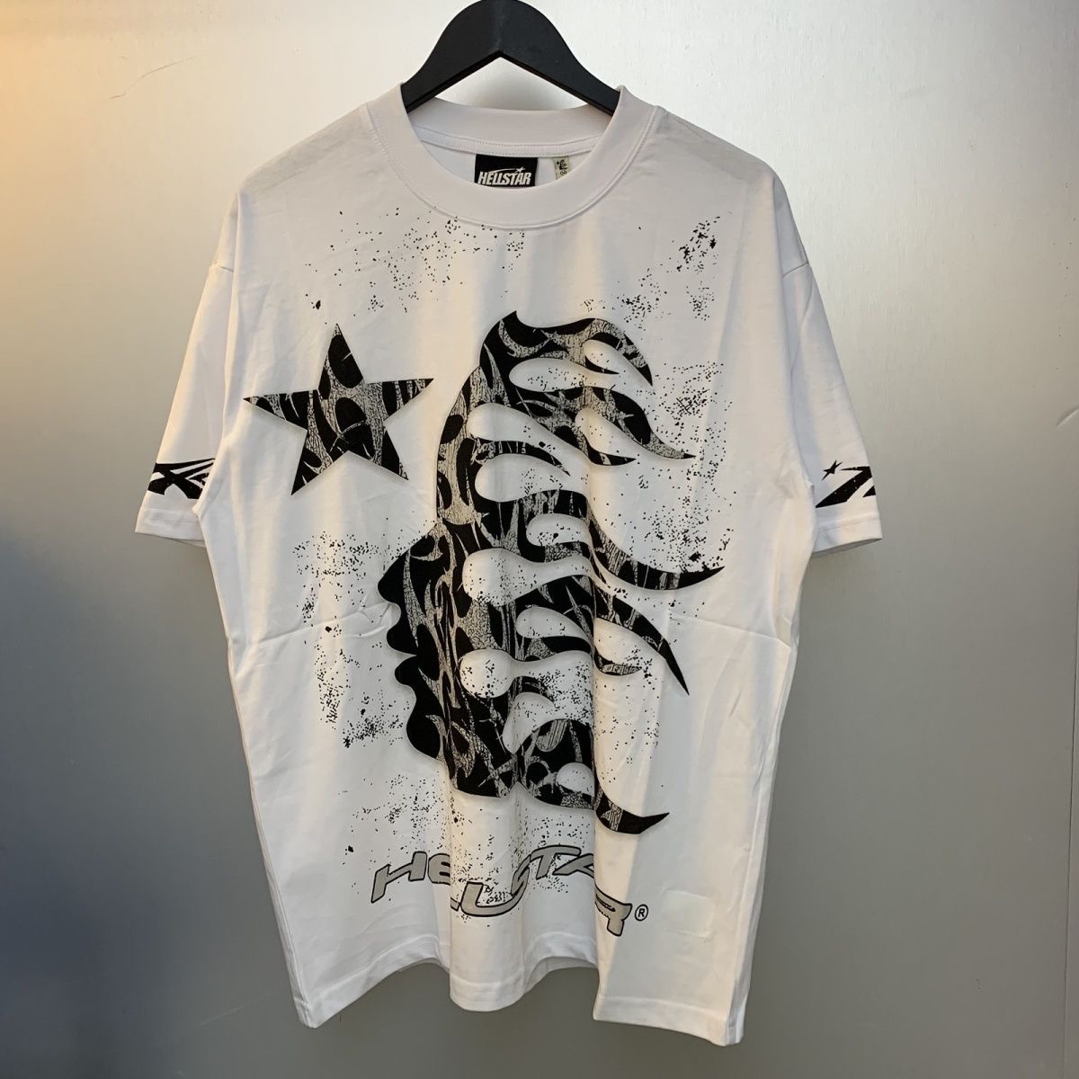 hellstar studios glitterp2p  white  tee