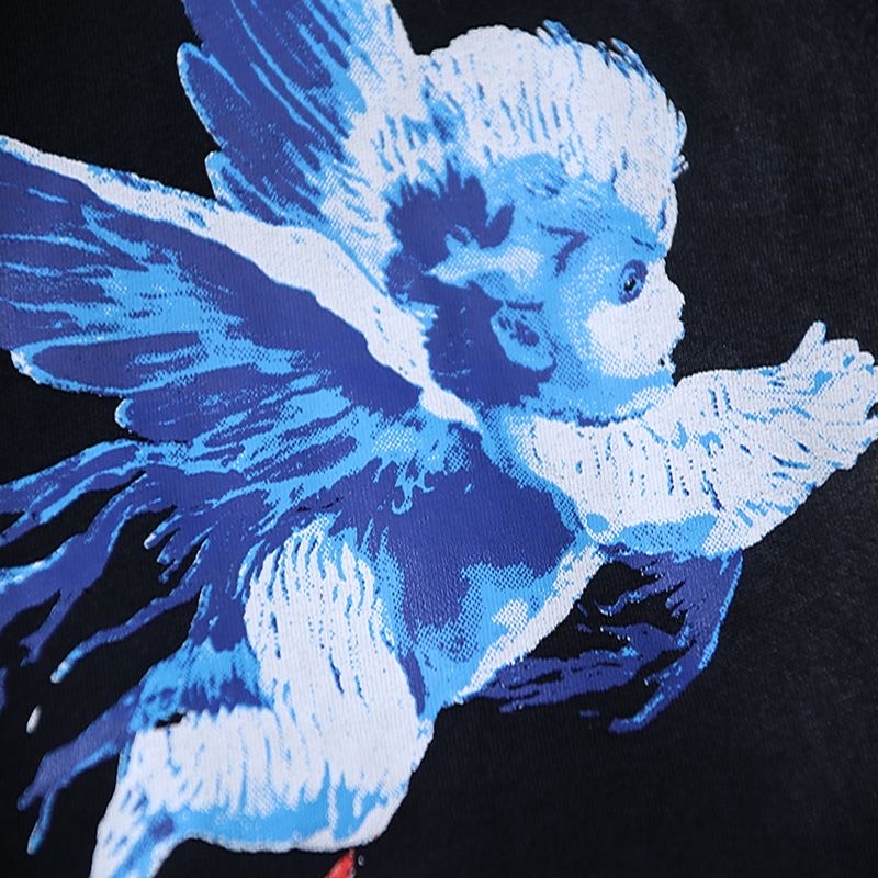 Hellstar washed black singer logo tee